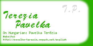terezia pavelka business card