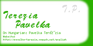 terezia pavelka business card